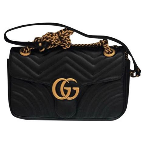 bolsa preta gucci original|Gucci handbags.